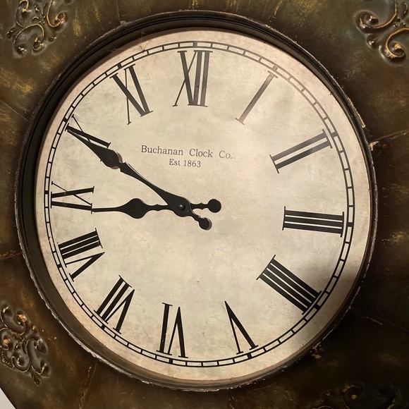 buchanan clock co. Wall Decor Euc Buchanan Clock Co Est 863 Large